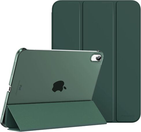 MoKo for iPad (A16) 11th Generation Case, iPad 10th Gen Case, Navy Blue | For iPad 11/10.9 Inch Case 2025/2022, Slim Stand Hard PC Translucent Back Shell Smart Cover,Support Touch ID,Auto Wake/Sleep in Saudi Arabia
