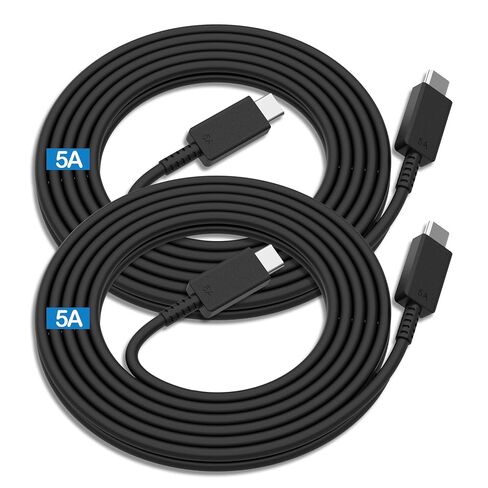 2Pack for Samsung Charging Cable 6FT,100W/5A Fast Charging Long Type C to Type C Cord,for Galaxy S26/S25/S24/S23/S22/S21/S20/S10/S9 +/Edge/Ultra,Note20/10/9/8,Z Fold/Flip7-4,Tab S/A,USBC Charger Wire in Saudi Arabia