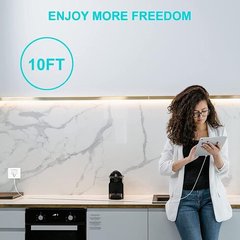 iPad Pro Charger,20W USB C Fast Charger with 10FT Long Fast Charging Cord for iPad Pro 12.9 5th/4th/3rd,11 inch 3rd/2nd,13 inch M4,iPAD Air 5th/4th Generation/13/11 M3 M2,iPad 10th/11th(A16),Mini A17 in Saudi Arabia