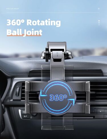 iPad Holder for Car, Dashboard Tablet Holder for Car Truck iPad Stand | 2.9" Suction Cup, 0.9" Depth Clamp, 3.1" Dash Mount Disk, Fit 6"-11" Apple iPad iPhone Galaxy Tab GPS, Truck Car Accessories in Saudi Arabia
