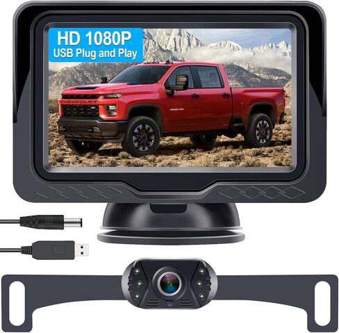 15-Minute Easy to Install Backup Camera: Plug-Play 15FT Clear Night Vision | HD 1080P Real-time Image Transmission for Backing Up Safely - Dustproof & Weatherproof Back Up Camera for Car Truck SUV in Saudi Arabia
