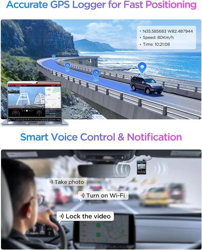 VIOFO A329S 4K 60FPS Dash Cam Front and Rear, STARVIS 2 HDR, Wi-Fi 6 | 4K Front + 2K Rear, Dual STARVIS 2 Sensors, Low-Light Clarity, Power-Saving Parking Mode, GPS & Up To 4TB SSD Support in Saudi Arabia