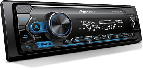 Pioneer MVH-S110BT 1-Din Digital Media Car Stereo with Bluetooth | Digital Media Receiver, USB Input, 50W x 4 Output, AM/FM Radio, iPhone & Android Compatible, Front & SW RCA Output in Saudi Arabia