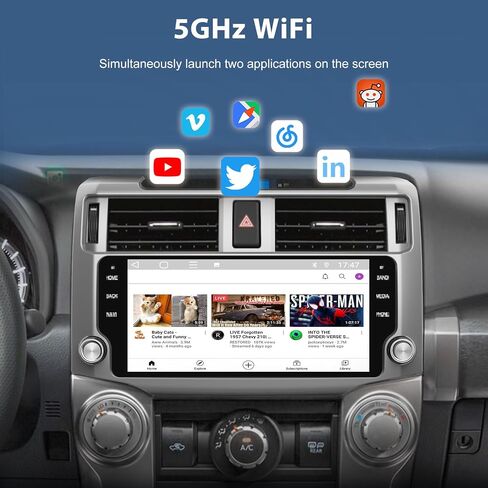 راديو سيارة Junsun لسيارة Toyota 4Runner 2010-2019 8Core 64GB مع CarPlay in Kuwait