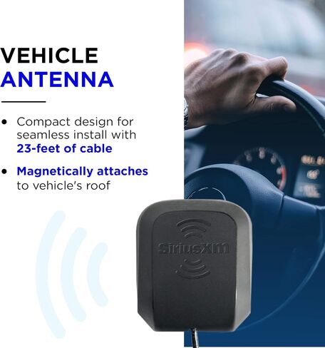 SiriusXM NGVA3 Magnetic Antenna Mount for Your Vehicle, Black in Kuwait