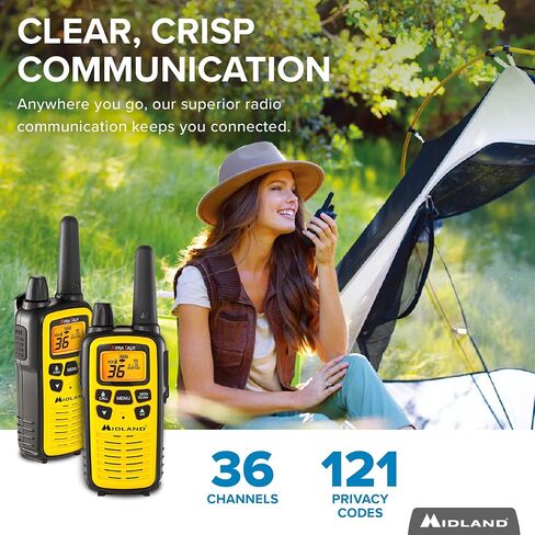 Midland LXT630VP3 FRS License Free Walkie Talkies. Yellow, 2 Pack in Saudi Arabia
