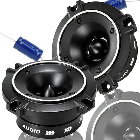 3.7 Inch Tweeters For Car Audio, 600W Titanium Bullet Super Tweeter 4 Ohm | 1 Inch Voice Coil, 12kHz-20kHz Frequency Response, Aluminum Housing with Built-in Capacitor Pro Audio High Frequency Driver in Saudi Arabia