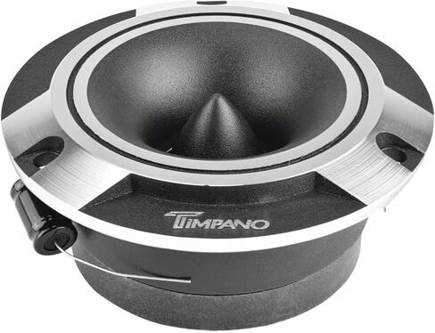 Timpano TPT-ST2 Chrome Slim Super Tweeter, 600 Watts 4 Ohm, 105 dB, 1 in Voice Coil, 3.85 inch Pro Car Sound System Bullet Tweeters (Pair) in Saudi Arabia