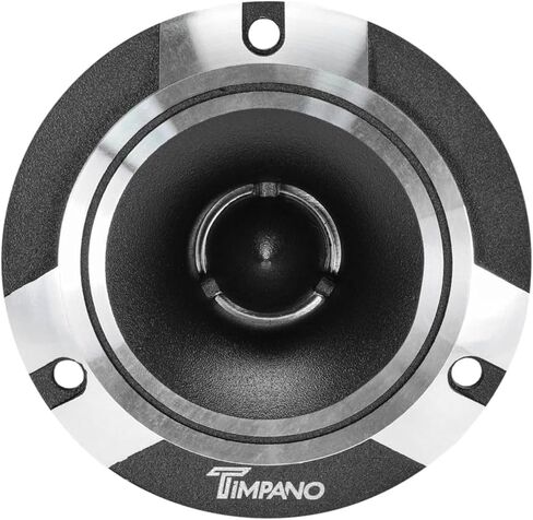 Timpano TPT-ST2 Chrome Slim Super Tweeter, 600 Watts 4 Ohm, 105 dB, 1 in Voice Coil, 3.85 inch Pro Car Sound System Bullet Tweeters (Pair) in Saudi Arabia