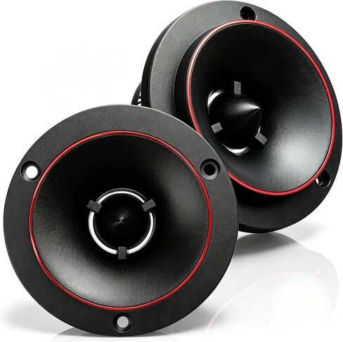 3.8 Inch Tweeters For Car Audio, 600W Titanium Bullet Super Tweeter 4 Ohm | 1 Inch Voice Coil, 12kHz-20kHz Frequency Response, Aluminum Housing with Built-in Capacitor for Car Speaker Upgrade in Kuwait