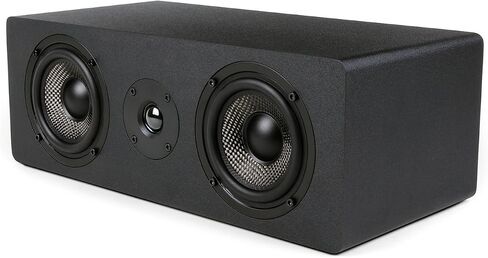 Micca MB42X-C Advanced 2-Way Passive Center Channel Speaker, Each, Black | Amplifier or Receiver Required, Dual 4-Inch Carbon-Fiber Woofers, 0.75-Inch Silk-Dome Tweeter, Home Theater, Surround Sound in Saudi Arabia