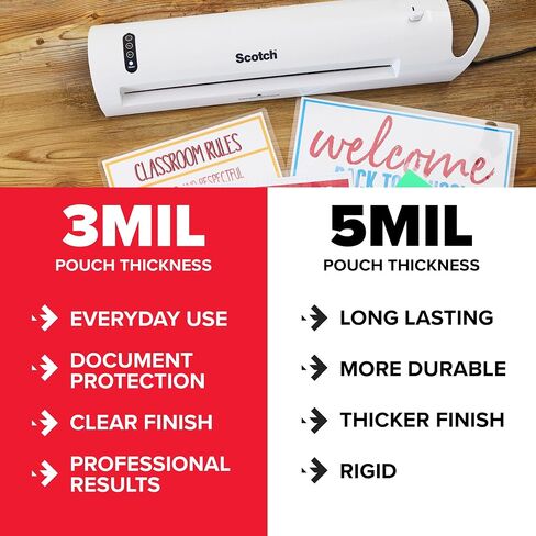 Scotch Thermal Laminating Pouches, 200 Count, Clear, 3 mil. in Kuwait