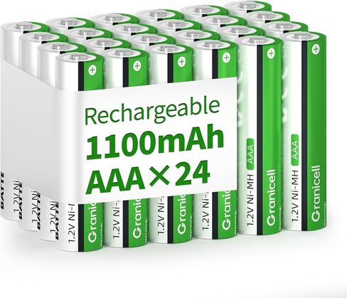 Granicell 20 Sets NiMH 10 Pack AA & 10 Pack AAA Rechargeable Batteries | 1.2V for Blink Cameras, Smart Locks Alarms & Tech Devices|10-Year Life Leak-Proof, Extreme-Temp Resistant in Saudi Arabia