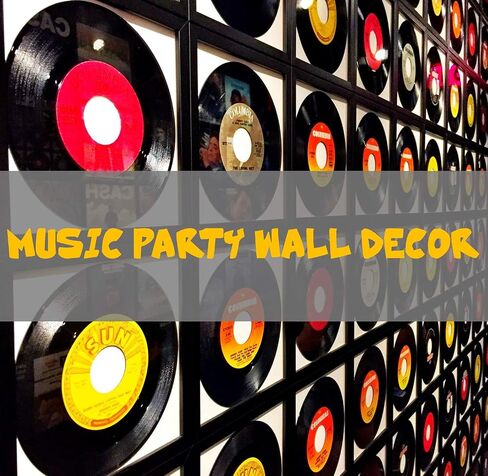 MINI ZOZI 12 inch Fake Vinyl Records Fake 10 Pieces in 1 Pack Decorative | Indie Aesthetic Room Decor or Home Decor on Wall for Bedroom or Living Room Discos Music Studio Hip Hop Decorative Purpose in Saudi Arabia