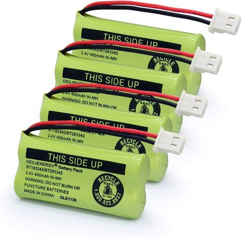 BT162342 BT262342 Battery Compatible with BT183342 BT283342 BT166342 BT266342 Vtech CS6114 CS6419 CS6719 with AT&T EL52300 CL80112 CS6719-2 Cordless Handsets (Pack of 4) in Saudi Arabia