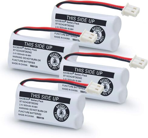 BT162342 BT262342 Battery Compatible with for BT183342 BT283342 BT166342 BT266342 VTech CS6114 CS6419 CS6719 at&T EL52300 CL80111 Cordless Phone (Pack of 2) in Saudi Arabia
