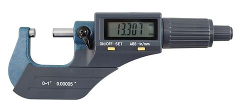 Accusize Industrial Tools 2-3''/50-75mm by 0.00005'' 2 Keys Electronic Digital Outside Micrometer, Md71-0003 | 2-Key Electronic Digital, Carbide-Tipped, Data Output, 0.00005 in Resolution in Saudi Arabia