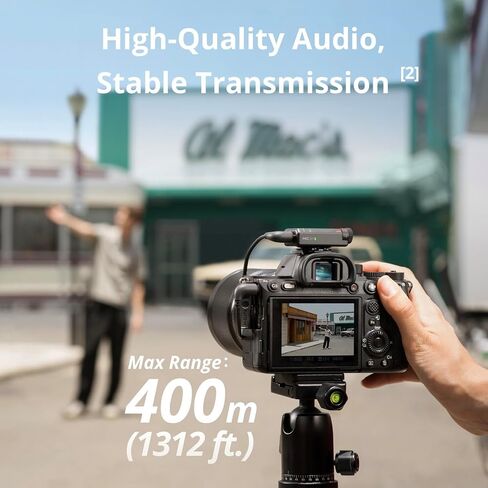 DJI Mic Mini (1 TX + 1 RX), Ultralight, Detail-Rich Audio | Noise Cancelling, Automatic Limiting, Wireless Microphone for Camera/iPhone/Android, Vlog, Streaming, 400m Transmission in Kuwait