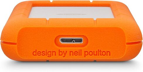 LaCie Rugged USB-C, 4TB, Portable External Hard Drive, Drop, Shock, Dust, Rain Resistant, for Mac & PC (STFR4000800) | Drop, Shock, Dust, Rain Resistant, For Mac in Saudi Arabia