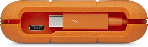 LaCie Rugged USB-C, 4TB, Portable External Hard Drive, Drop, Shock, Dust, Rain Resistant, for Mac & PC (STFR4000800) | Drop, Shock, Dust, Rain Resistant, For Mac in Saudi Arabia
