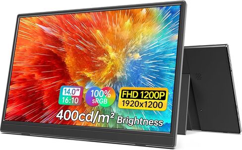 MNN 15.6" FHD 60Hz Portable Monitor USB-C HDMI IPS HDR Gaming Laptop | 15.6" FHD IPS HDR, 0.76cm/694g, USB-C one-cable, PC/Mac/Phone/Switch, speakers+stand, L/P, low blue, work&game in Saudi Arabia