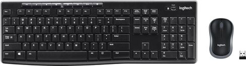 Logitech MK270 Full Size Wireless Keyboard and Mouse Combo - Black in Kuwait