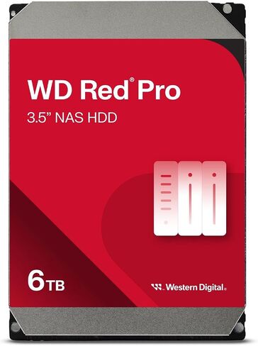محرك الأقراص الصلبة الداخلي ويسترن ديجيتال 8 تيرابايت WD Red Plus NAS - 5640 دورة في الدقيقة، SATA 6 جيجابايت/ثانية، CMR، ذاكرة تخزين مؤقت 256 ميجابايت، 3.5 بوصة - WD80EFPX in Kuwait