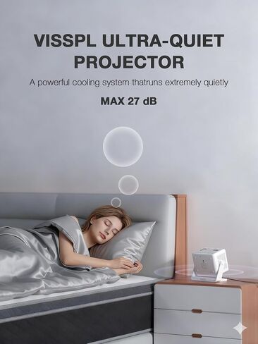 [Now with Netflix & 3500ANSI] 4K Smart Projector with WiFi and Bluetooth, Auto Focus & Keystone Portable Print Server Mini Projector with Stand, Outdoor Home Theater Small Proyector for bedroom in Kuwait