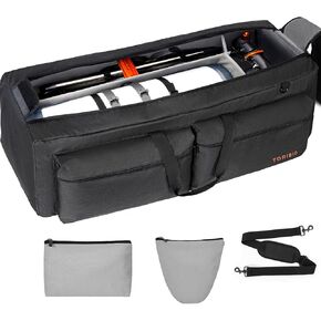 TORIBIO 40" Large Telescope Bag Case for Telescope Tube & Tripod | Soft Padded, Divider, Compatible with Gskyer ToyerBee Celestron Telescope, Shoulder Strap, Multi-pockets in Kuwait