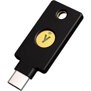 Yubico - Security Key C NFC - Basic Compatibility - Multi-Factor authentication (MFA) Security Key and passkey, Connect via USB-C or NFC, FIDO Certified (Pack of 2) in Kuwait
