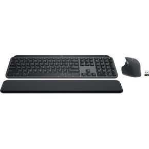 Logitech MX Keys S Combo Performance Wireless Keyboard and Mouse - Graphite | Bluetooth or Logi Bolt USB receiver included, Connects up to 3 devices, Smart backlit keys, 8K DPI, fast scrolling in Kuwait