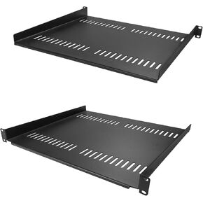 StarTech.com 1U Server Rack Shelf - Vented Rack Mount Cantilever Tray for 19" Network Rack & Cabinet, 44lb/20kg, 10" Deep | Universal 19in fit, Network rack and cabinet, SPCC cold-rolled steel, Perforated airflow, Front-mounted tray in Kuwait