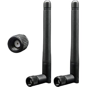 WiFi Antenna PC Bluetooth Antenna, WiFi 6 Dual Band 2.4Ghz 5Ghz 5.8Ghz 3dBi with RP-SMA Male (with No Pin) for Gaming Motherboard, RV Camera, Mini PCIE M.2 Wireless Card, Router -2 Pack in Saudi Arabia