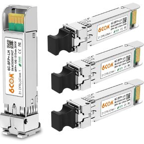 2Pack 10Gb SFP+ to RJ45 Ethernet Transceiver, 10Gbase-T Copper SFP Module | Compatible Cisco SFP-10G-T-S, Ubiquiti uacc-cm-rj45-mg, Netgear, Mikrotik s+rj10, TP-Link, CAT.6a/7, 30m/98.4ft in Saudi Arabia