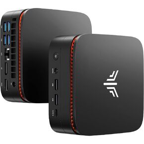 KAMRUI AK1PLUS Mini PC Computer, Intel Celeron N5095 (Up to 2.9GHz), 16GB RAM 256GB SSD, Dual 4K Mini Desktop Computer, Support 2.5'' SSD Expansion, WiFi, Bluetooth, Ethernet, Business Home Office PC in Kuwait
