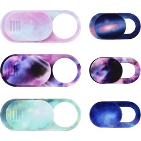Laptop Camera Cover Slide 3 Packs, Ultra Thin Webcam Privacy Protector | Cuxnoo Webcam-Privacy-Covers Stickers fit for MacBook Pro, iMac, iPad Pro, and More Laptop or Tablet, Colorful Space in Saudi Arabia