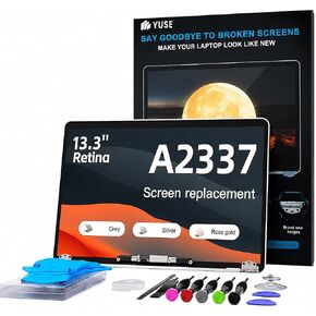 Screen Replacement for MacBook Air 13 inch A2337 M1 2020 Display-Rose Gold | Model:EMC 3598, MGN63, MGN73, MGN93, MGNA3, MGND3, MGNE3，Full LCD, Display Assembly，2560x1600，Fix Kit，Installation Guide in Kuwait