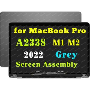 بديل لجهاز MacBook Pro M1 M2 A2338 LCD مجموعة شاشة فضية | إي إم سي 3578 إي إم سي 8162 661-17549 661-20501 MYDA2LL/A MYDC2LL/A MNEH3LL/A MNEJ3LL/A MNEL3LL/A in Kuwait