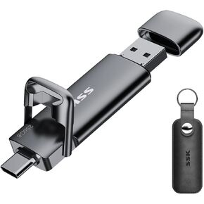 SSK 1TB USB C Flash Thumb Drive up to 550MB/s Dual USB C+A Memory Stick in Kuwait