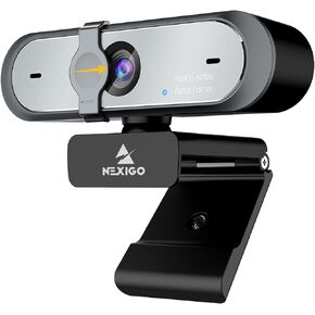 NexiGo N660P 1080P 60FPS Webcam with Software Control, Dual Microphone & Cover, Autofocus, HD USB Computer Web Camera, for OBS/Gaming/Zoom/Skype/FaceTime/Teams/Twitch in Saudi Arabia