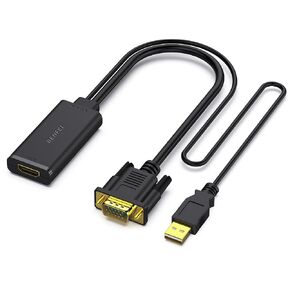 BENFEI VGA to HDMI Adapter, 1080P Converter with Audio from Computer/Laptop VGA Source to HDMI TV/Monitor in Saudi Arabia