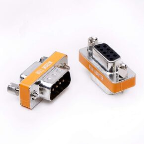 DB9 null modem male to female slimline data transfer serial port adapter 2 Pack in Saudi Arabia