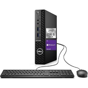 كمبيوتر Dell OptiPlex 3080 الصغير | انتل كور i5-10500T | 16 جيجا رام | 512 جيجا اس اس دي | ويندوز 11 برو | واي فاي + بي تي | كمبيوتر مكتبي صغير (متجدد) (ذاكرة وصول عشوائي سعة 16 جيجابايت + محرك أقراص SSD سعة 512 جيجابايت) in Kuwait