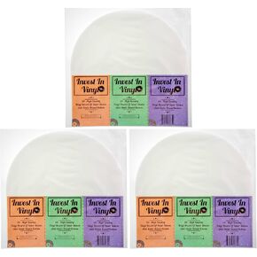 50 LP Inner Sleeves Anti Static Round Bottom 33 RPM 12" Vinyl Record Sleeves Provide Your LP Collection with The Proper Protection - Invest In Vinyl in Saudi Arabia