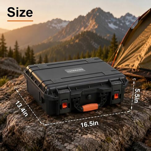 Starlink Mini Case, Waterproof Hard Carrying Case for Star Link Mini Dish Accessories with Shoulder Strap,handheld design, Precision Cut Foam For Starlink Accessories, for Outdoor Travel RV Camping in Saudi Arabia