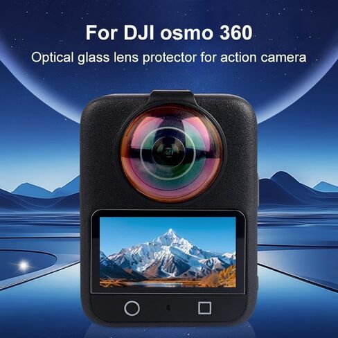Premium Lens Cover for DJI Osmo 360, 10H Tempered Glass Lens Cap | Waterproof Dustproof Anti-scratch Lens Protector, 98% High Transmittance for Clearer Image Osmo 360 Camera Lens Guard in Saudi Arabia