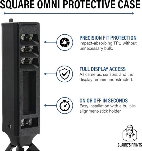 Level and Protect Bundle for Square Golf Omni Launch Monitor, Leveling Base for OEM Tripod Plus Shock Absorbing TPU Protective Case in Saudi Arabia