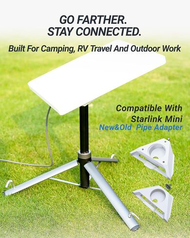 ORLNK T30 Starlink Mini Tripod Stand Mount for All Starlink Mini Models | Upgraded Aluminum Tripod for Outdoor Camping RV Travel in Saudi Arabia