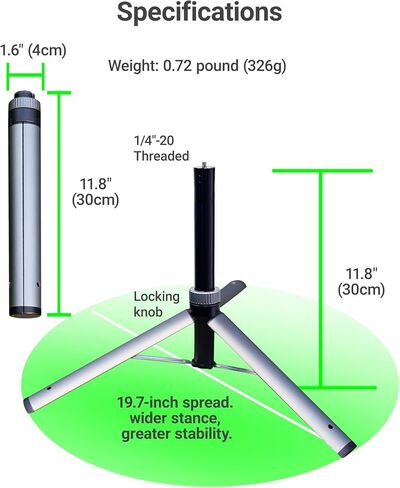 ORLNK T30 Starlink Mini Tripod Stand Mount for All Starlink Mini Models | Upgraded Aluminum Tripod for Outdoor Camping RV Travel in Saudi Arabia