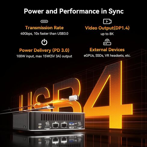 GEEKOM Barebones A8 Max Office Mini PC|AMD Ryzen 7 8745HS (Beats 7735hs) | Without RAM/SSD/OS(Memory Free),Dual LAN Mini Desktop Computer[3-Year Coverage] ,Radeon 780M/USB4/8K in Saudi Arabia